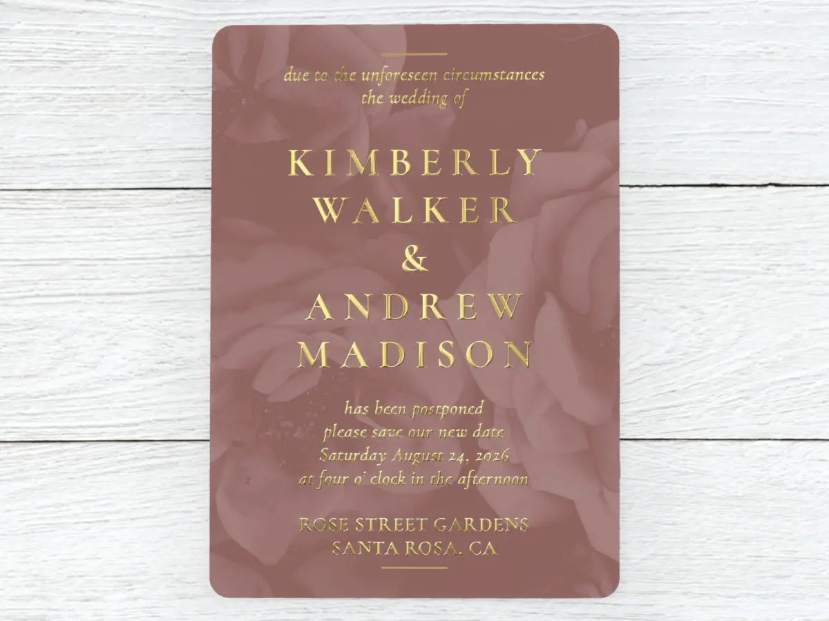 Save the Date Card Front