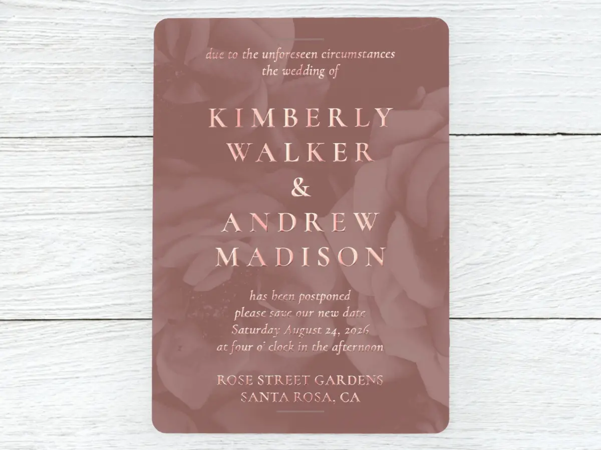 Save the Date Card Front