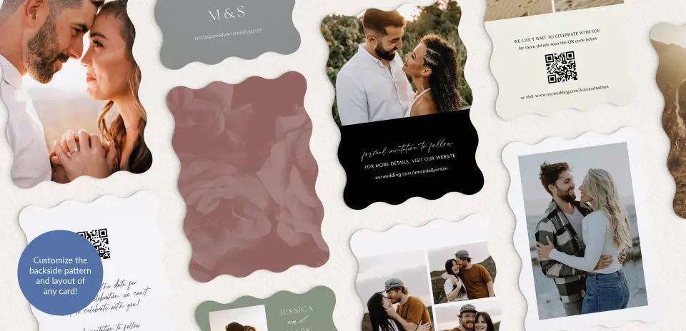 Back of Save the Date Card