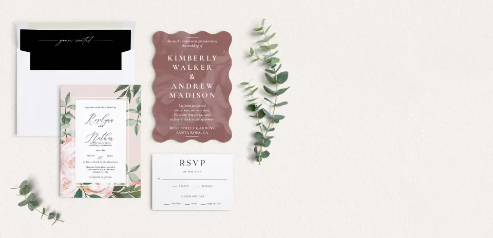 Front of Save the Date Card