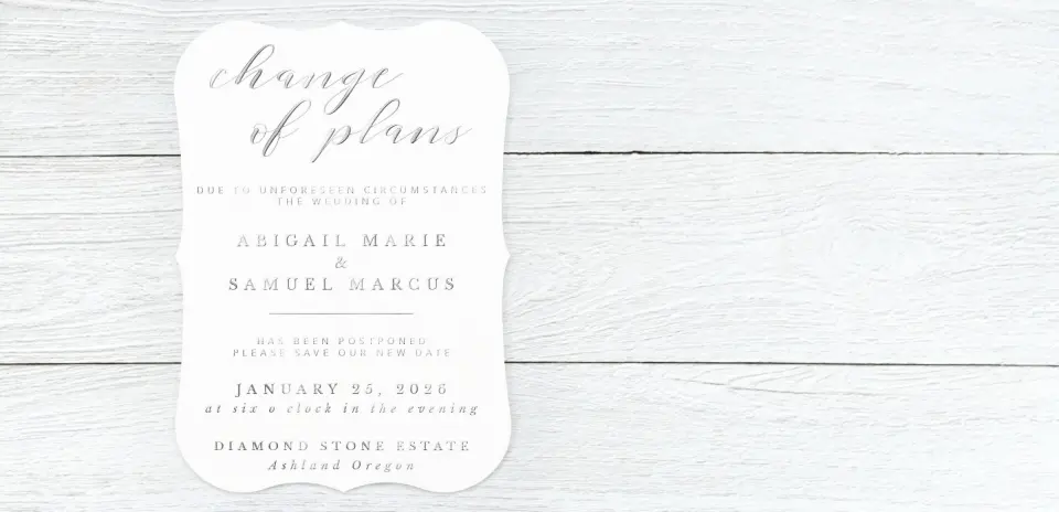 Save the Date Card Front