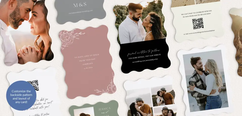 Back of Save the Date Card