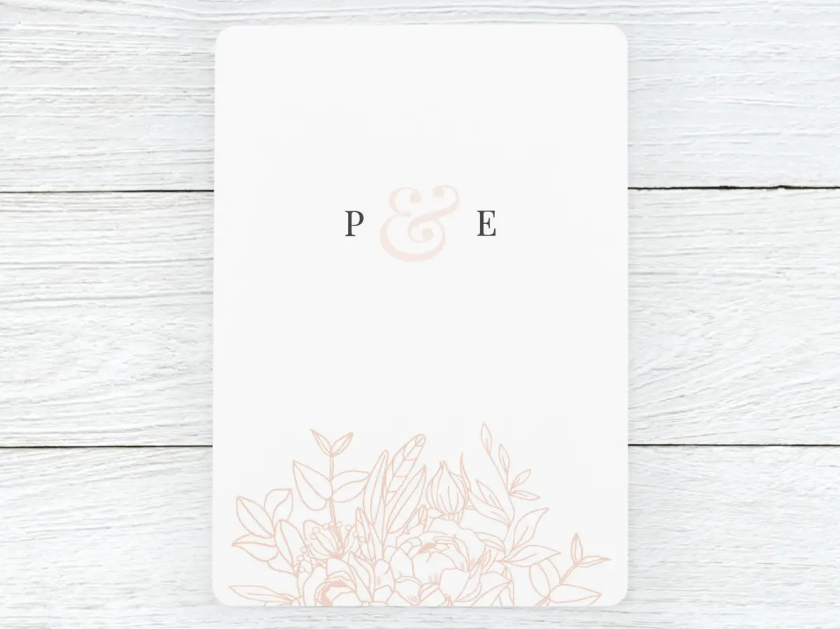 Save the Date Card Back