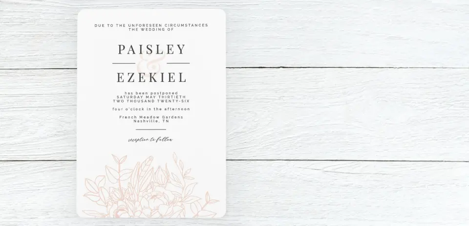 Save the Date Card Front
