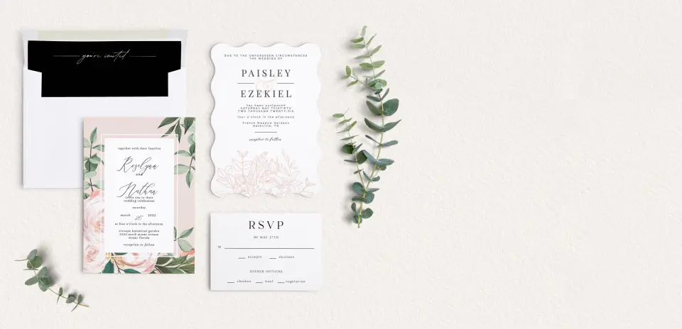 Front of Save the Date Card