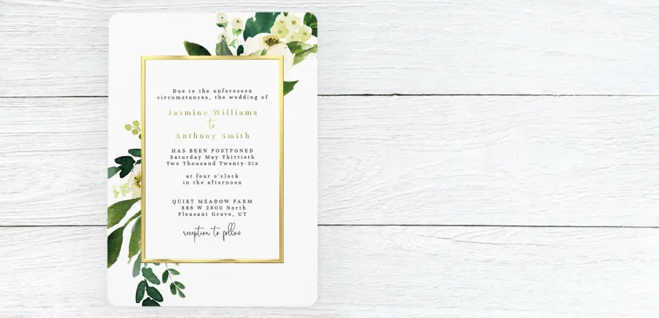 Save the Date Card Front