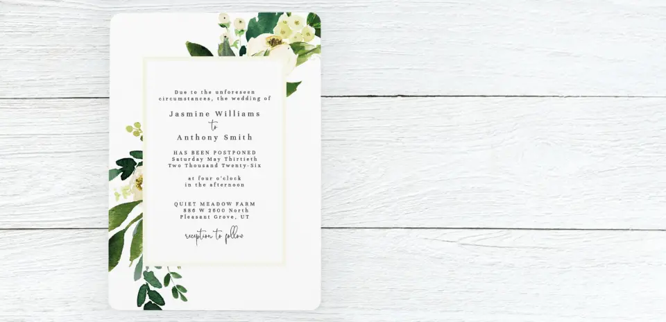 Save the Date Card Front