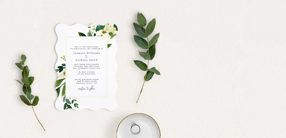 Save the Date Card with Optional Guest Addressing Service