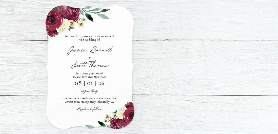 Save the Date Card Front