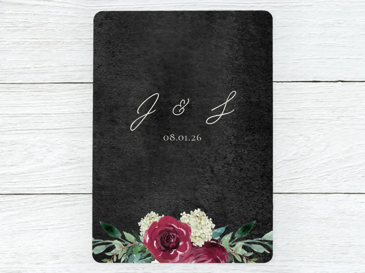 Save the Date Card Back