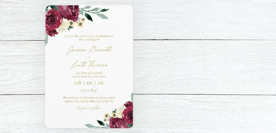 Save the Date Card Front