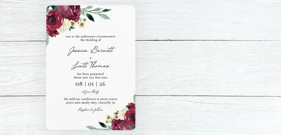 Save the Date Card Front