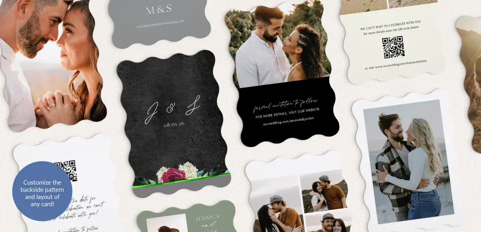 Back of Save the Date Card