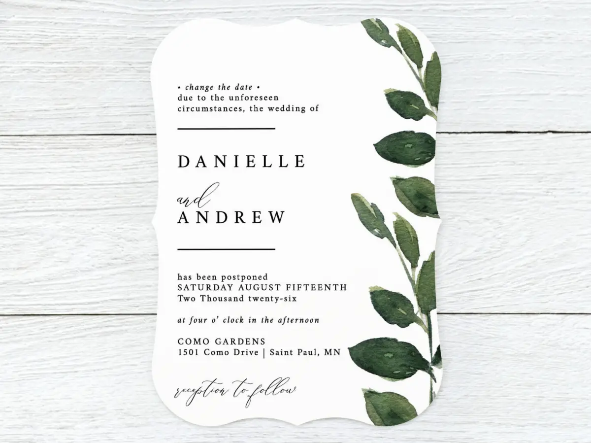 Save the Date Card Front