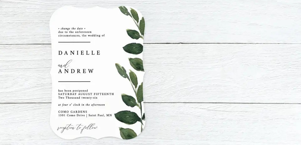 Save the Date Card Front