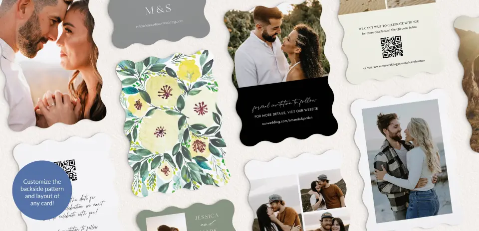 Back of Save the Date Card