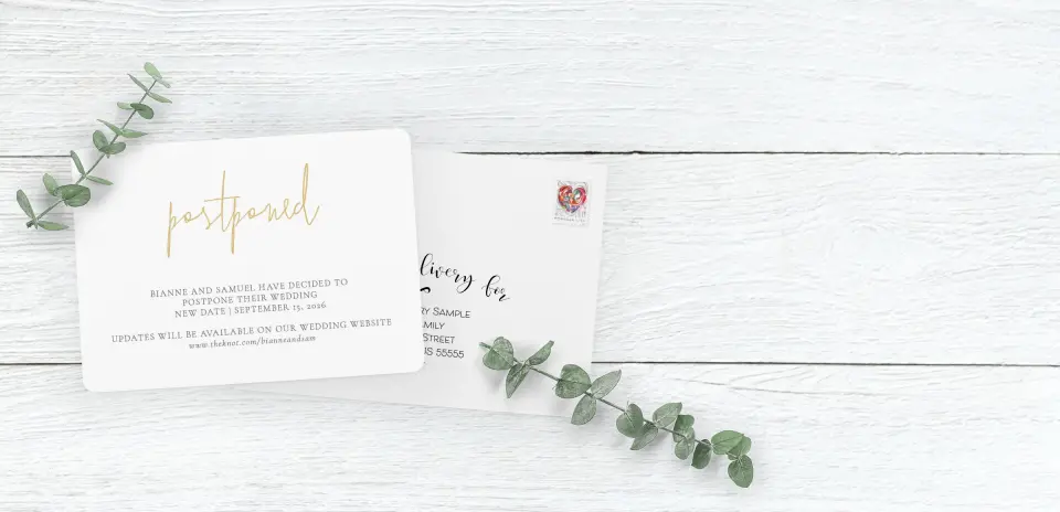Save the Date Card with Optional Guest Addressing Service