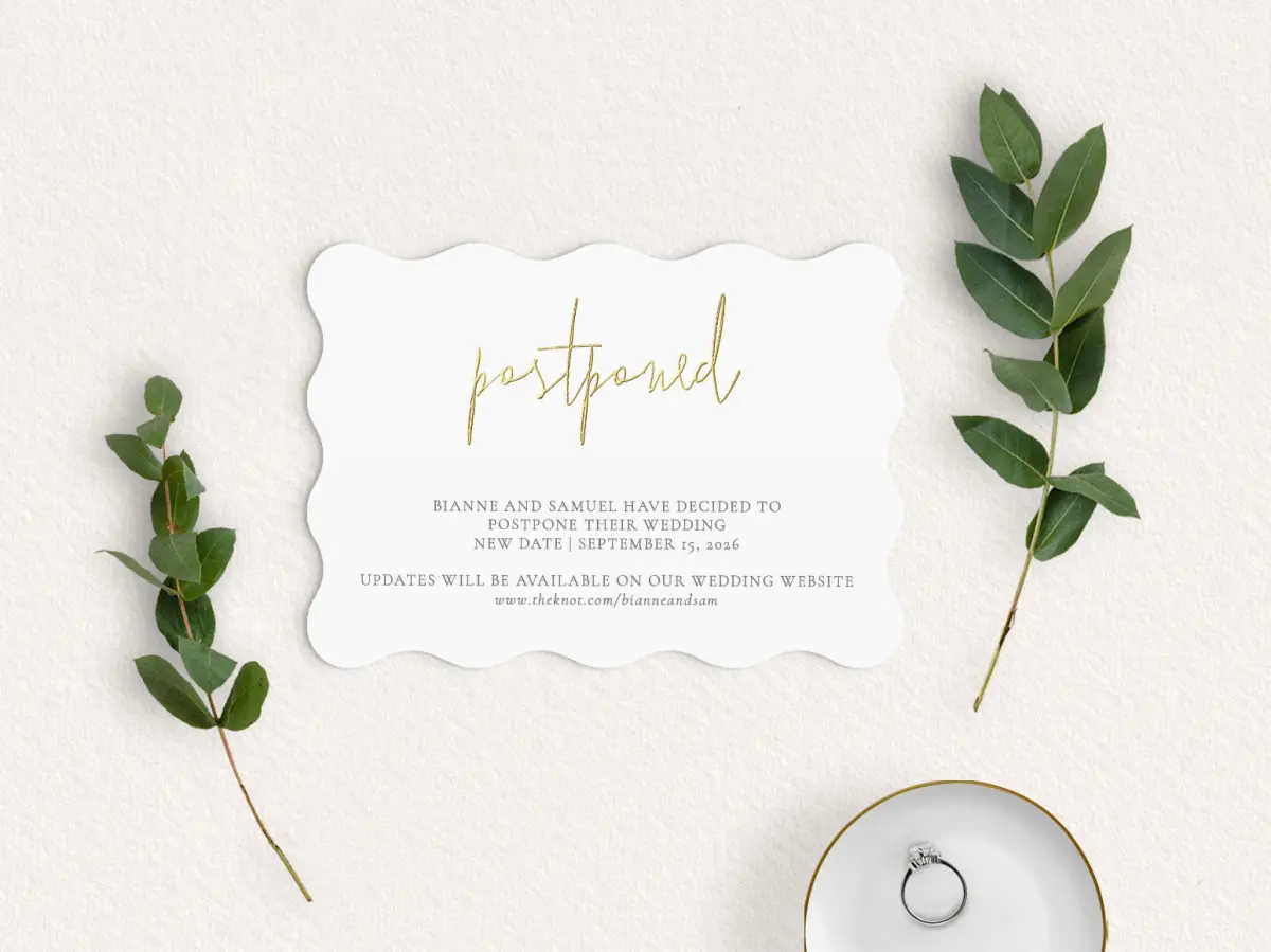 Save the Date Card with Optional Guest Addressing Service