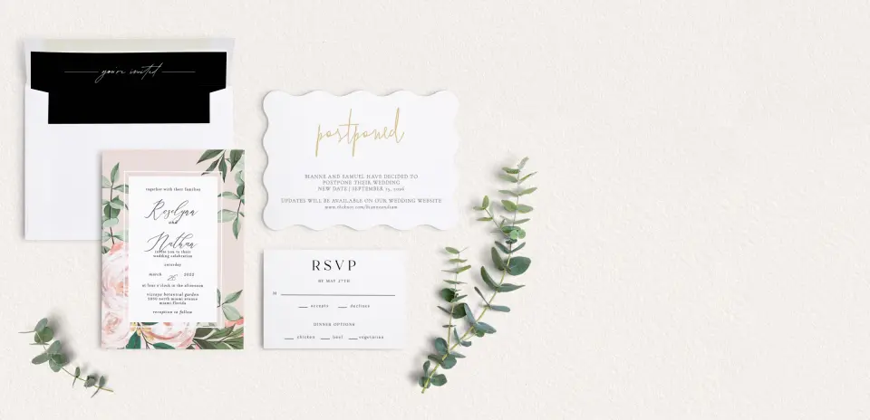Front of Save the Date Card