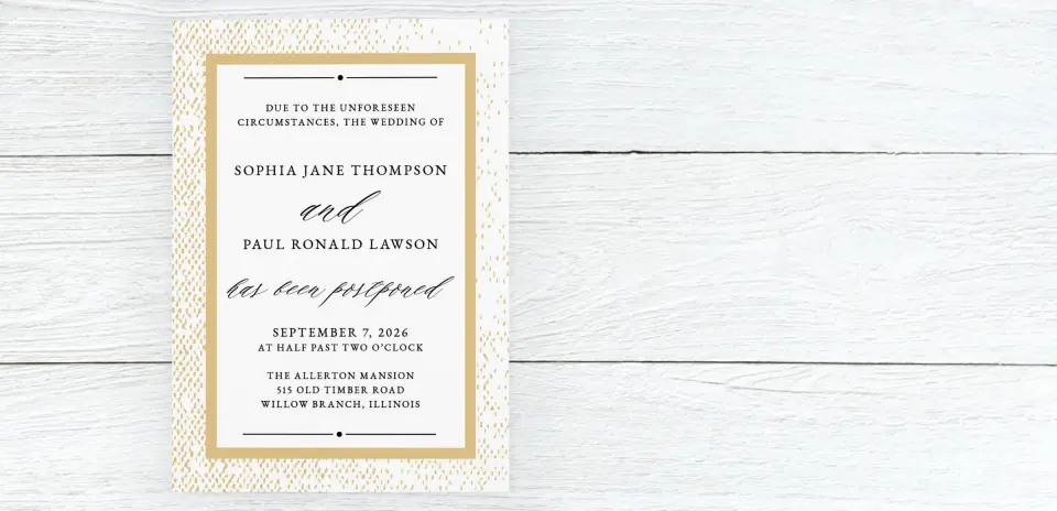 Save the Date Card Front