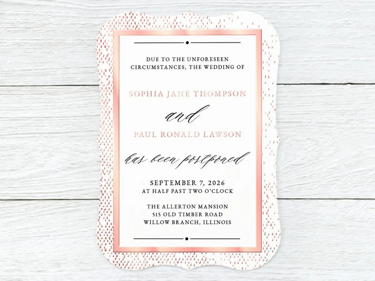 Save the Date Card Front
