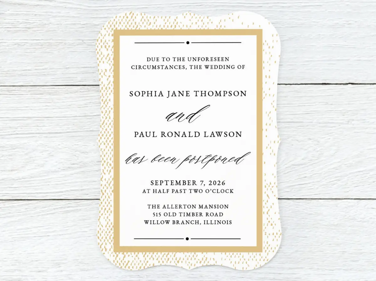 Save the Date Card Front