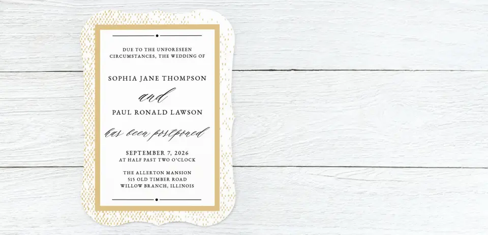 Save the Date Card Front