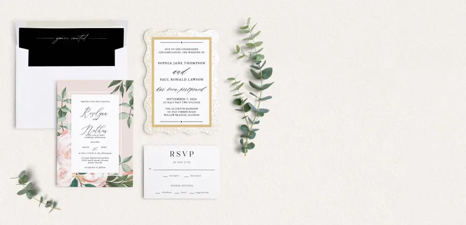 Front of Save the Date Card