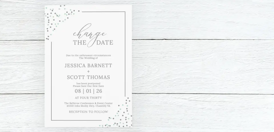 Save the Date Card Front