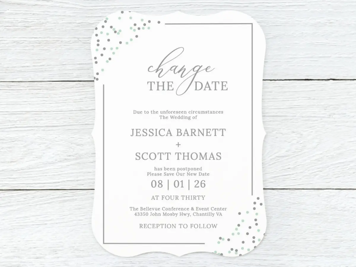 Save the Date Card Front