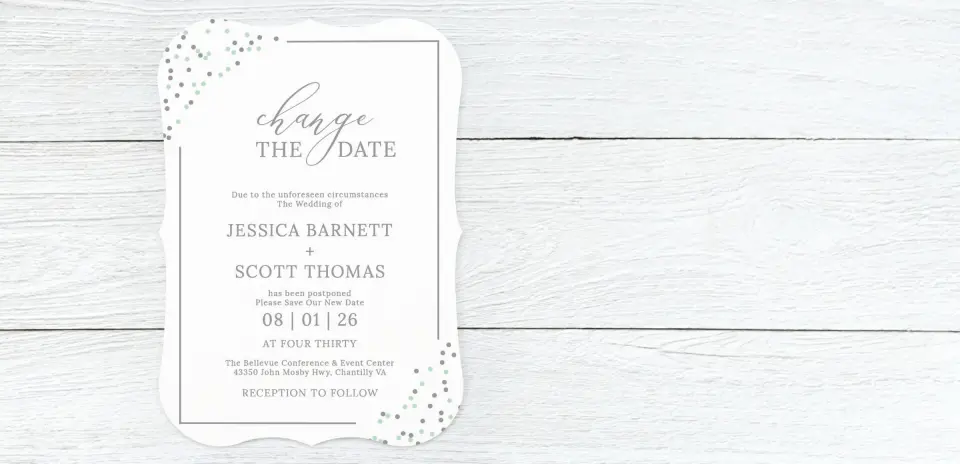 Save the Date Card Front