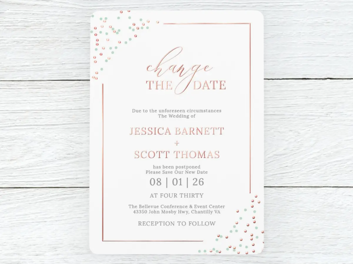 Save the Date Card Front