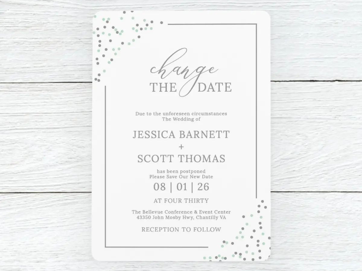 Save the Date Card Front