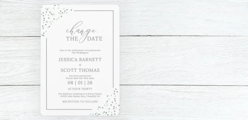Save the Date Card Front