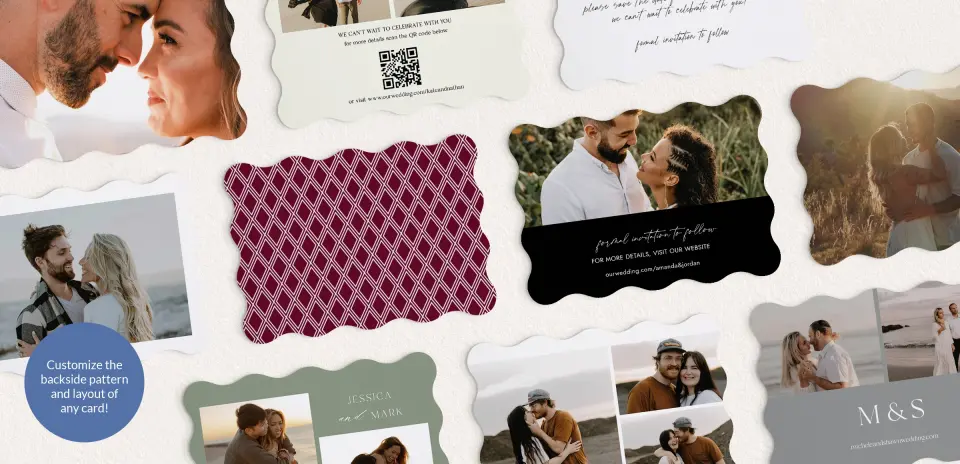Back of Save the Date Card