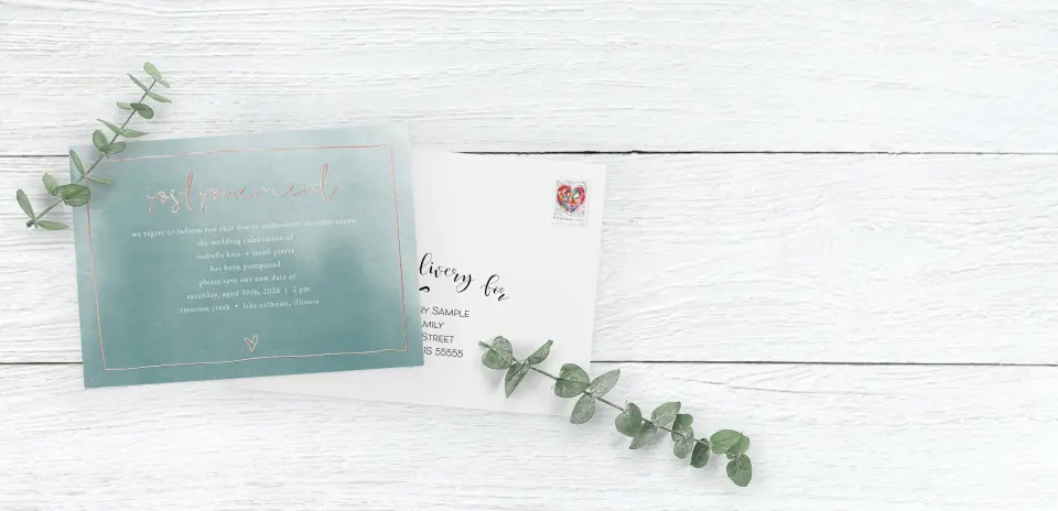 Save the Date Card with Optional Guest Addressing Service