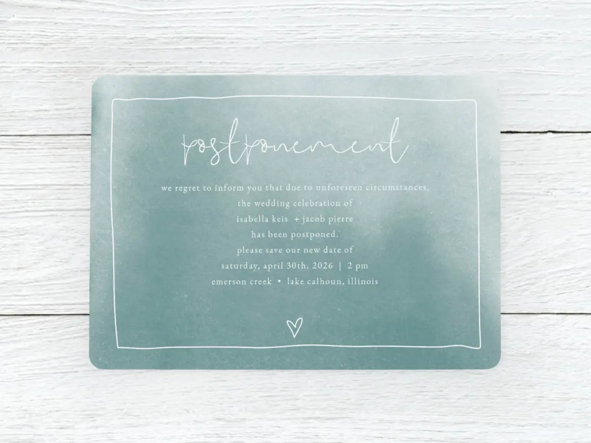 Save the Date Card Front