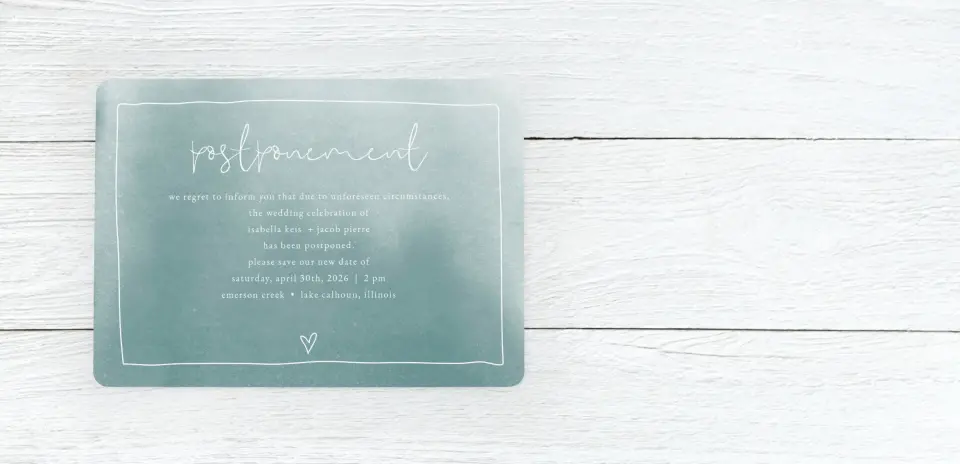 Save the Date Card Front