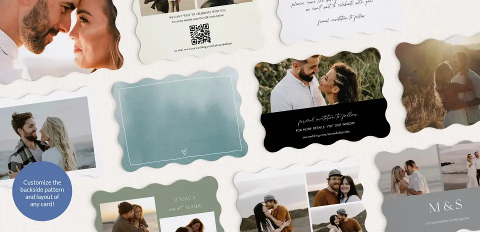 Back of Save the Date Card