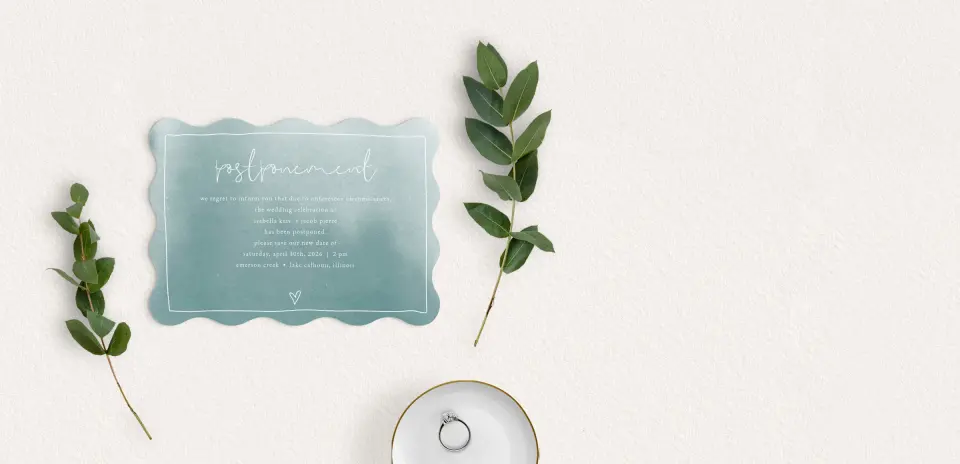Save the Date Card with Optional Guest Addressing Service