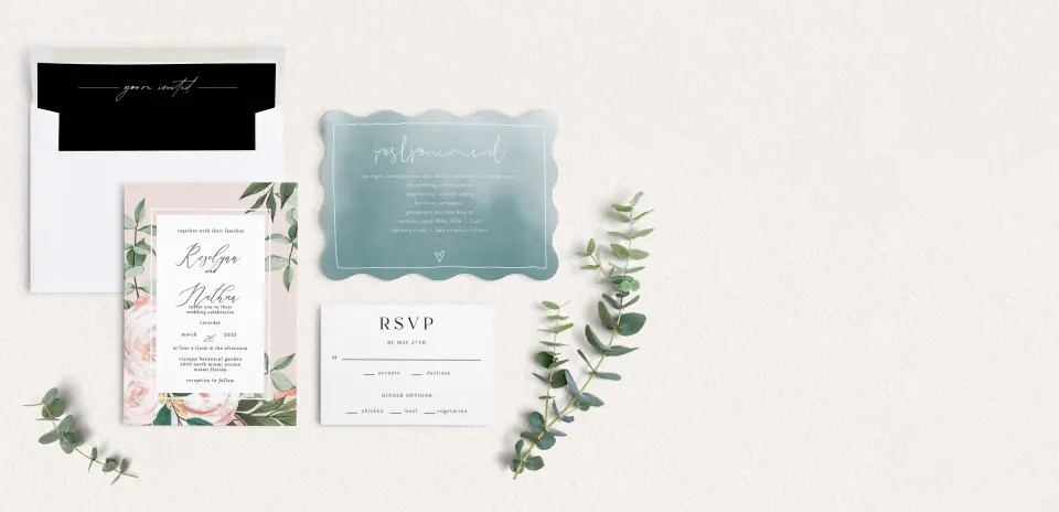 Front of Save the Date Card