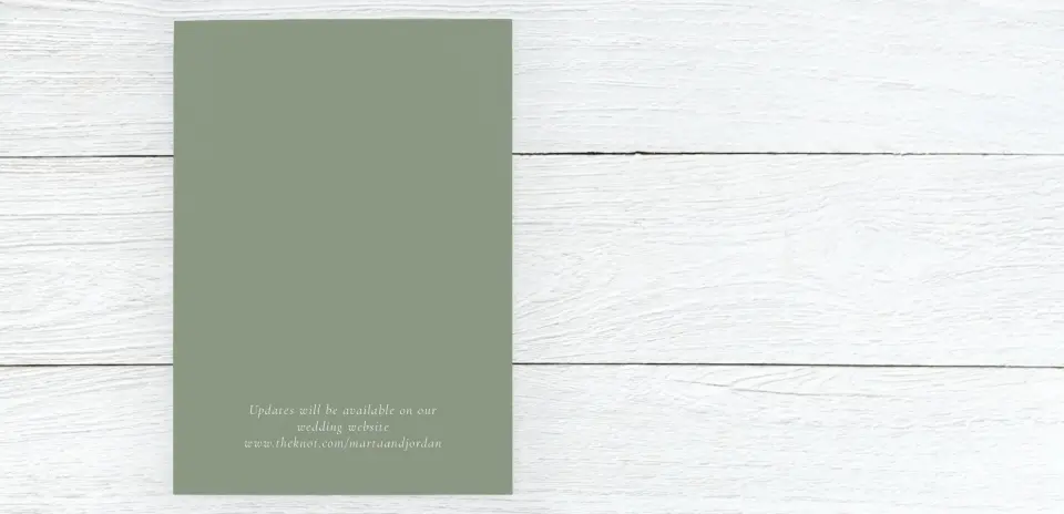 Save the Date Card Back