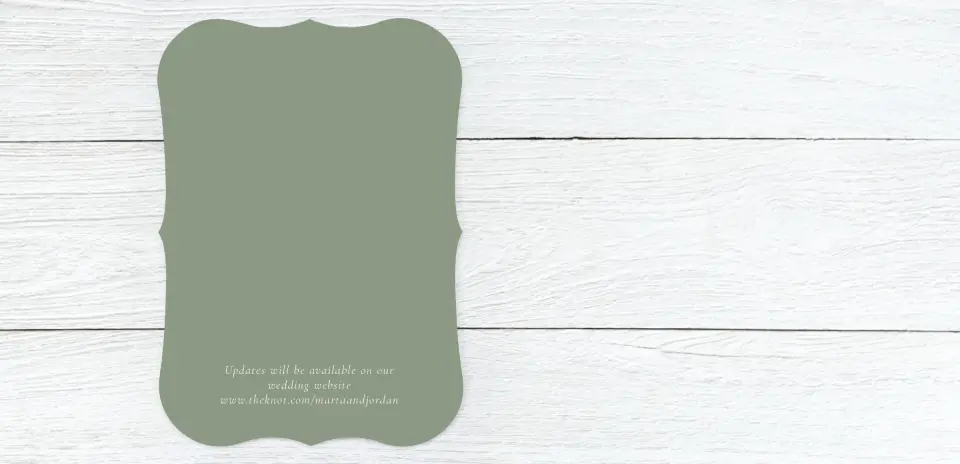 Save the Date Card Back