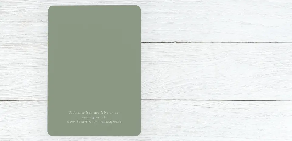 Save the Date Card Back