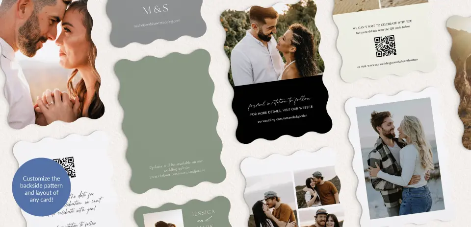Back of Save the Date Card