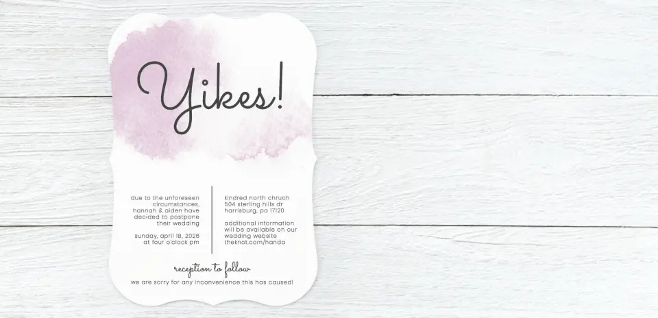 Save the Date Card Front