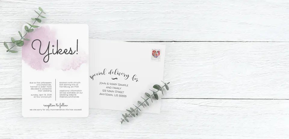 Save the Date Card with Optional Guest Addressing Service