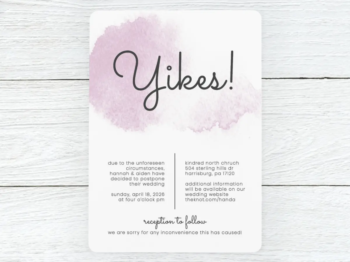 Save the Date Card Front