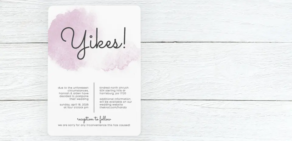 Save the Date Card Front
