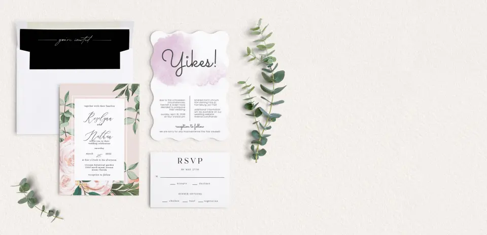 Front of Save the Date Card
